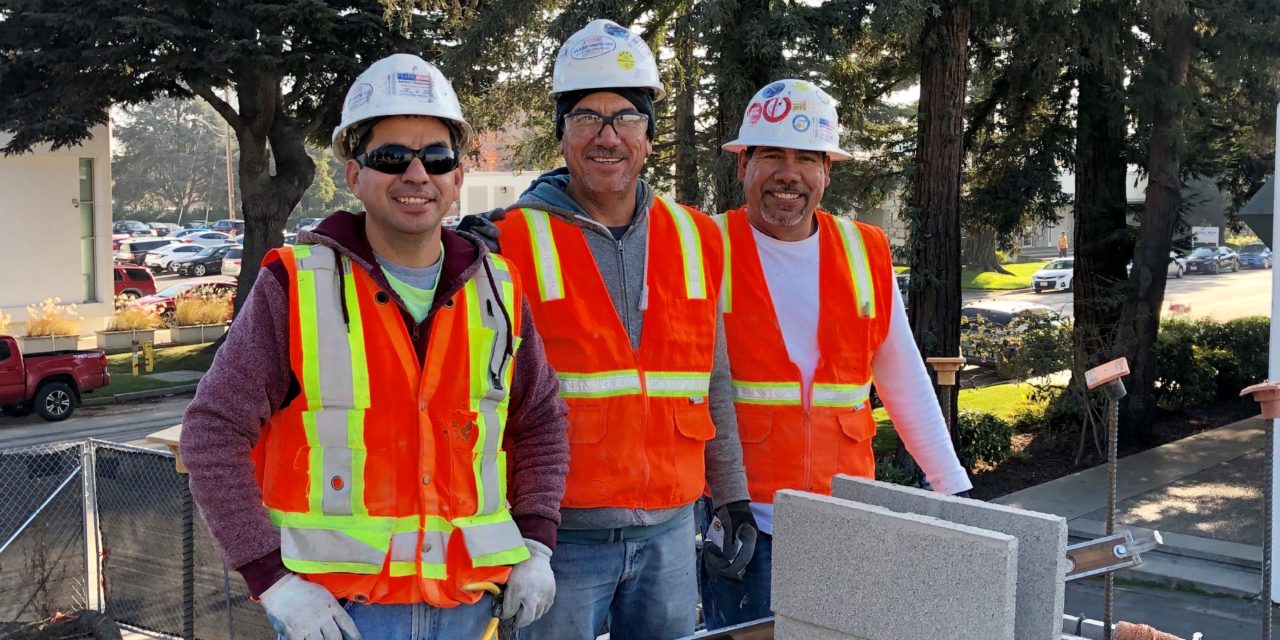 Members at Cornerstone Masonry jobsite