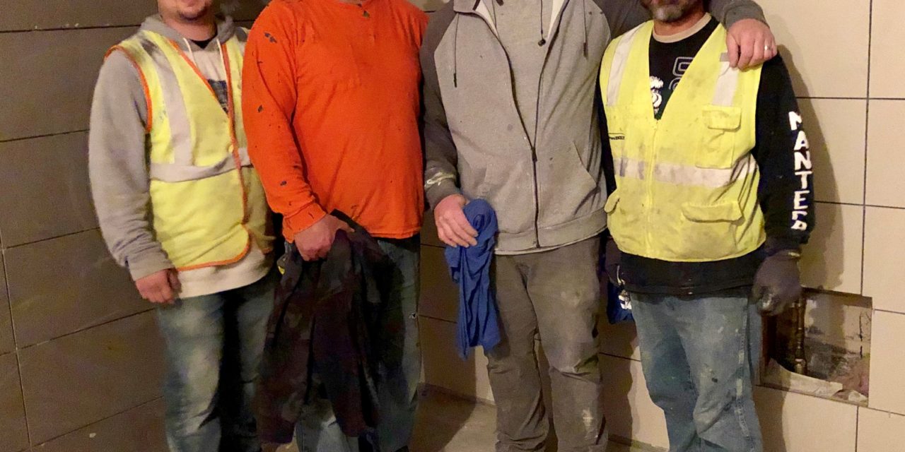 Members at DC Tile Jobsite